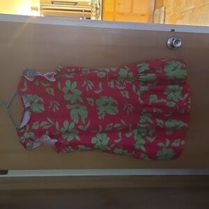 Pink and Green dress